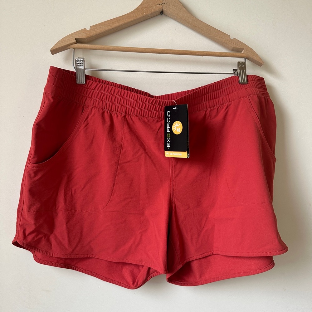 ExOfficio Women's Calusa Amphi 4" Shorts Retro Red XLarge Athletic Shorts